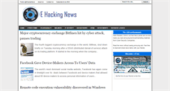 Desktop Screenshot of ehackingnews.com