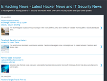 Tablet Screenshot of ehackingnews.com